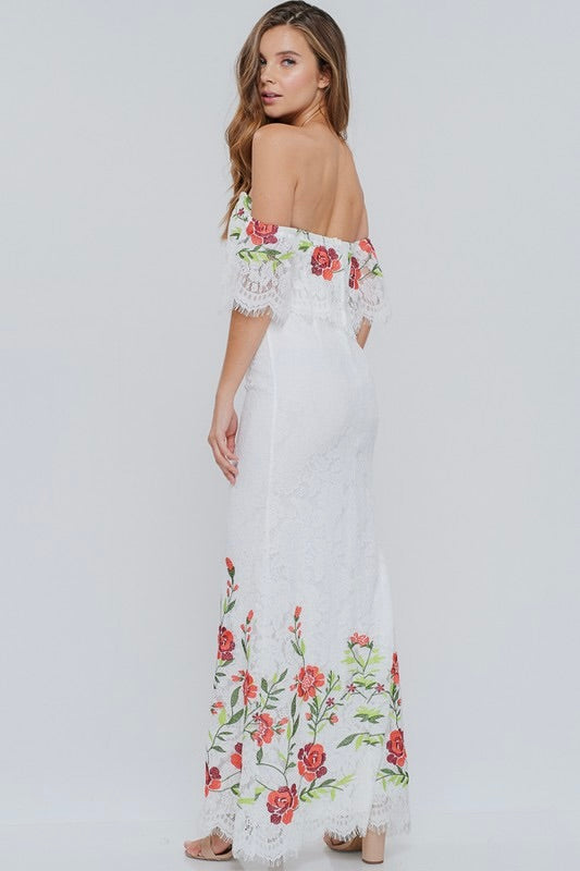 The Camelia Embroidered Maxi Dress