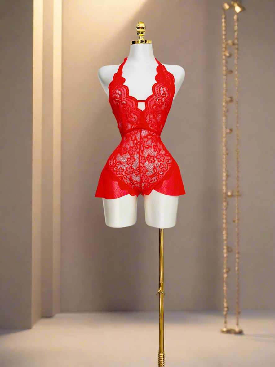 Red One Piece Lingerie