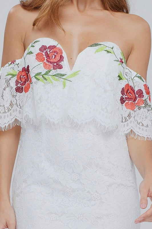 The Camelia Embroidered Maxi Dress