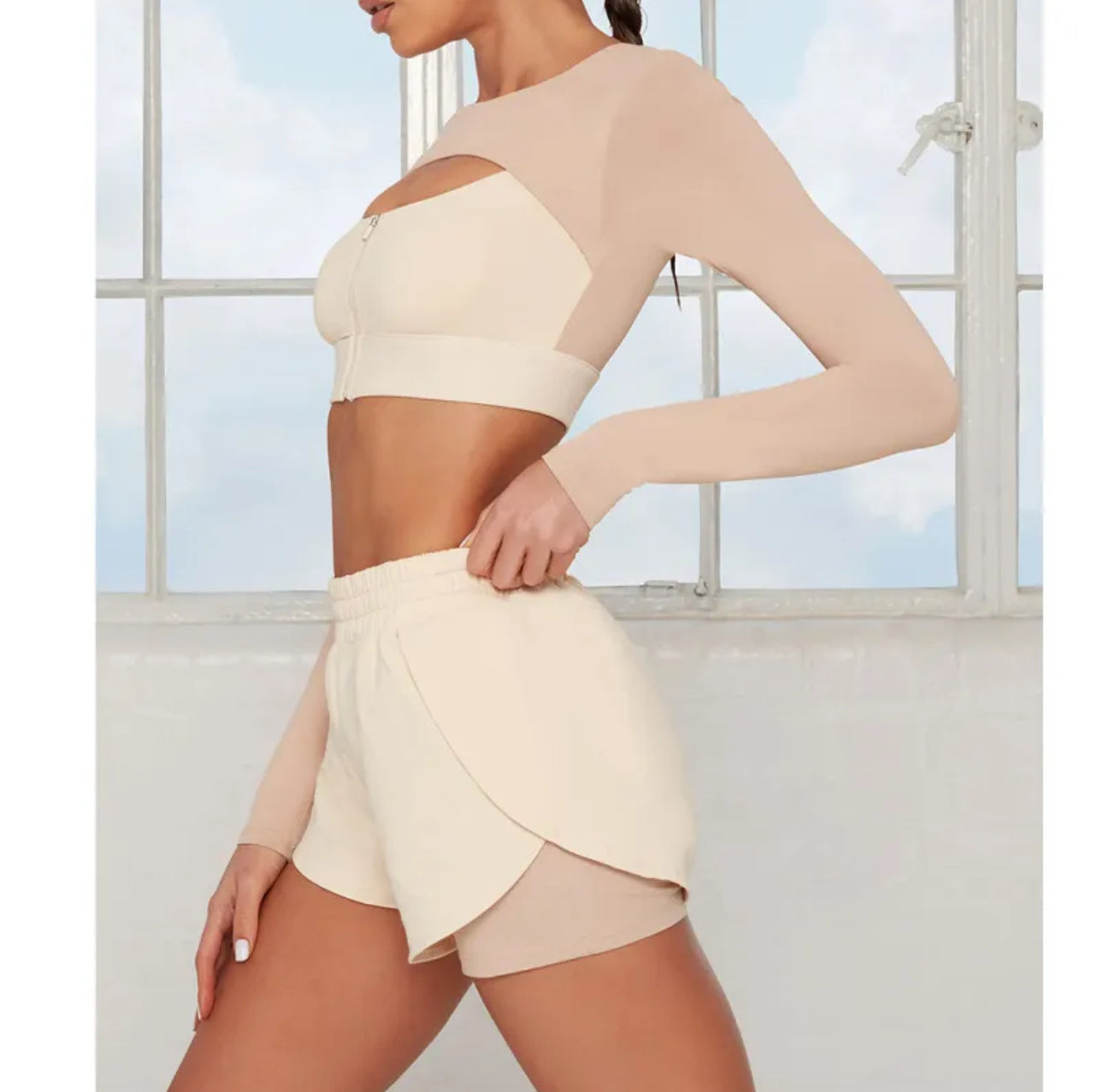 Beige Activewear (two piece set)