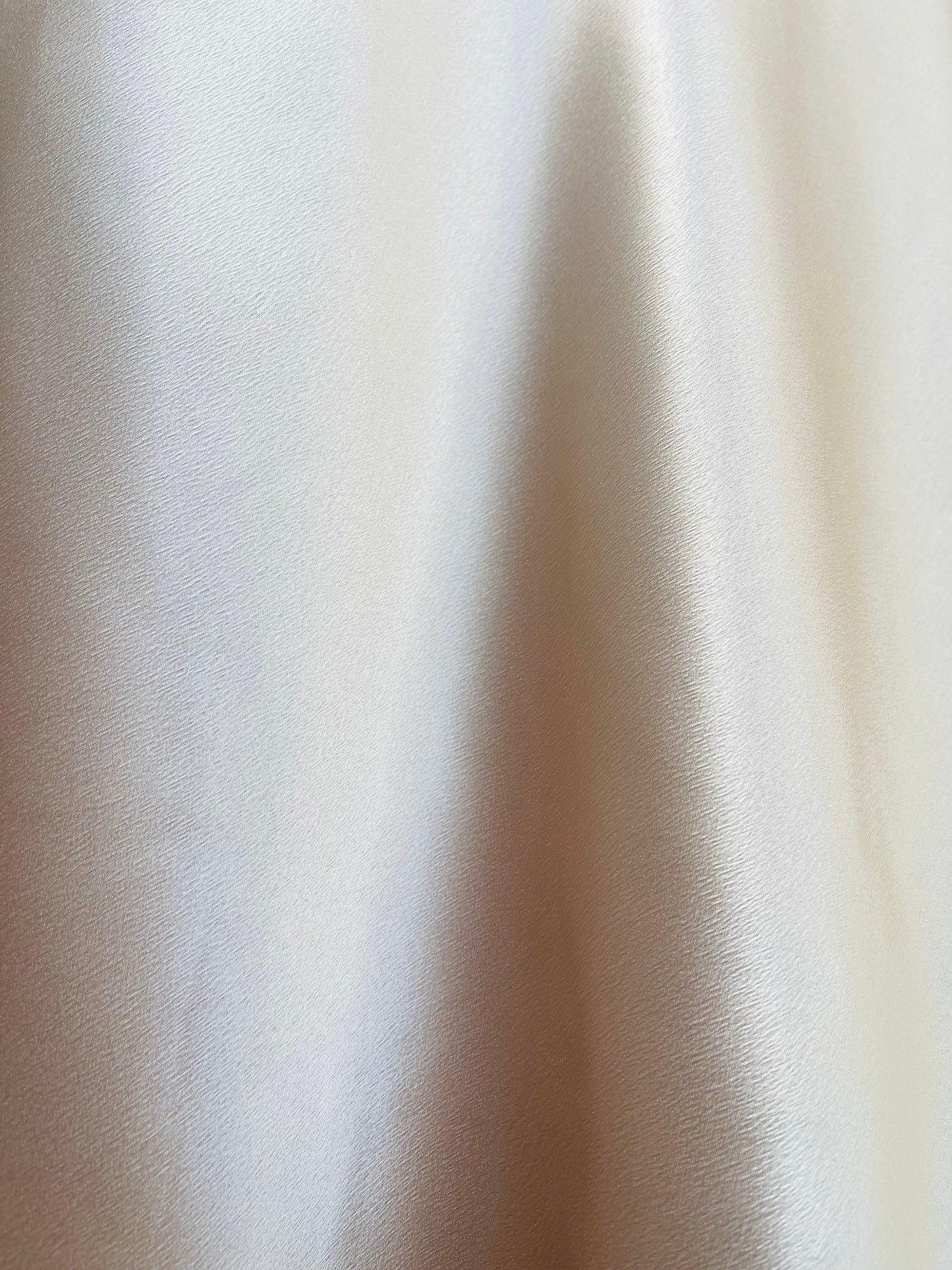 Ivory Satin Midi Skirt