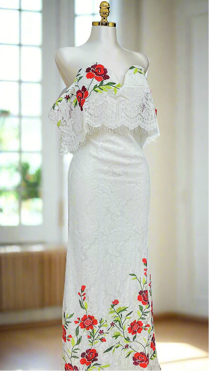 The Camelia Embroidered Maxi Dress