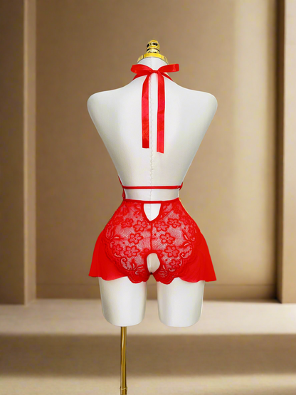 Red One Piece Lingerie