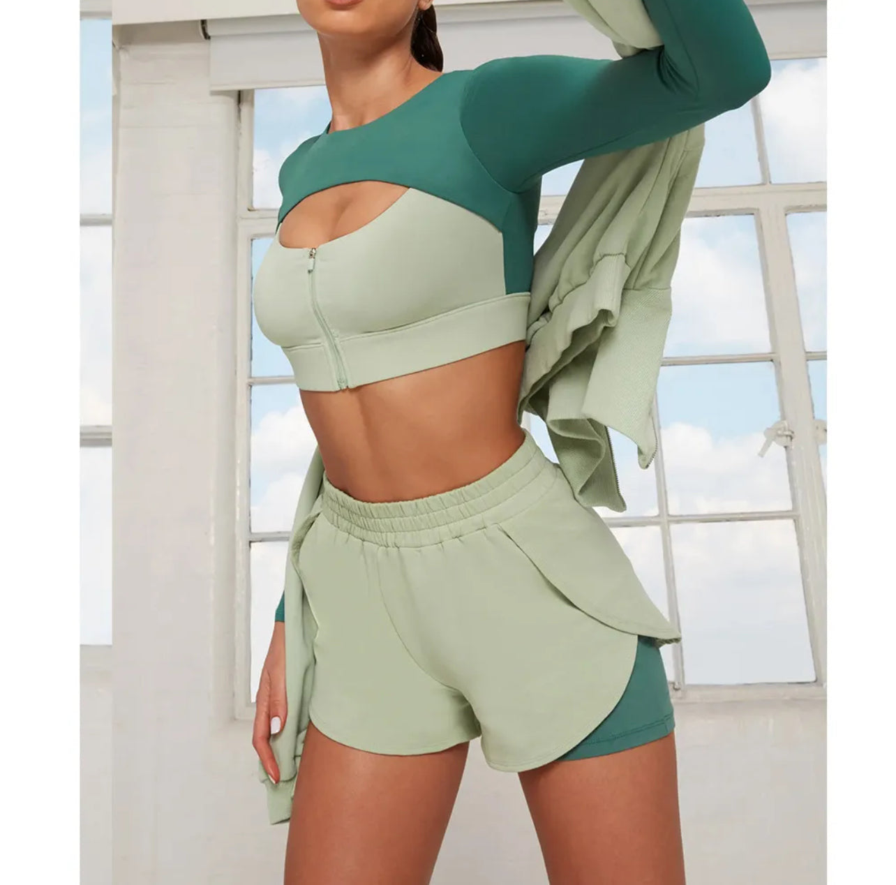 Green Activewear (two piece set)