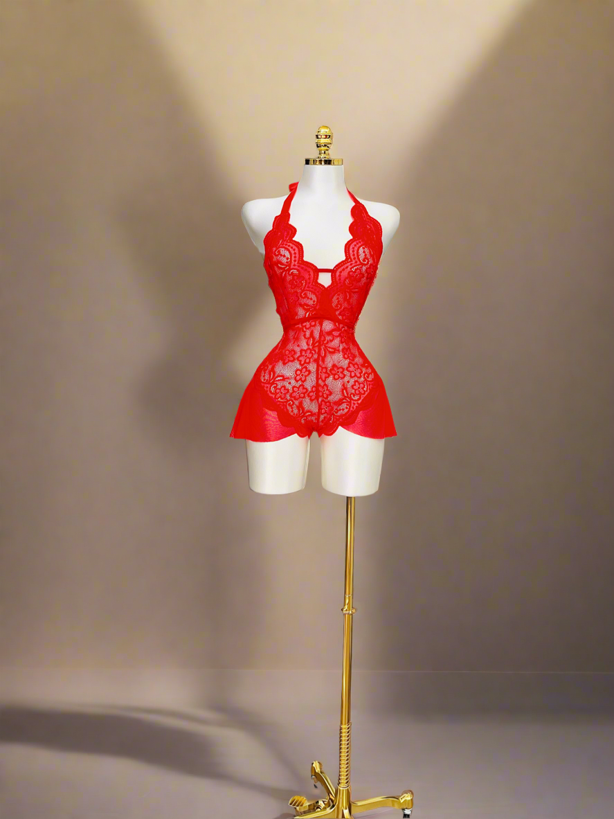 Red One Piece Lingerie