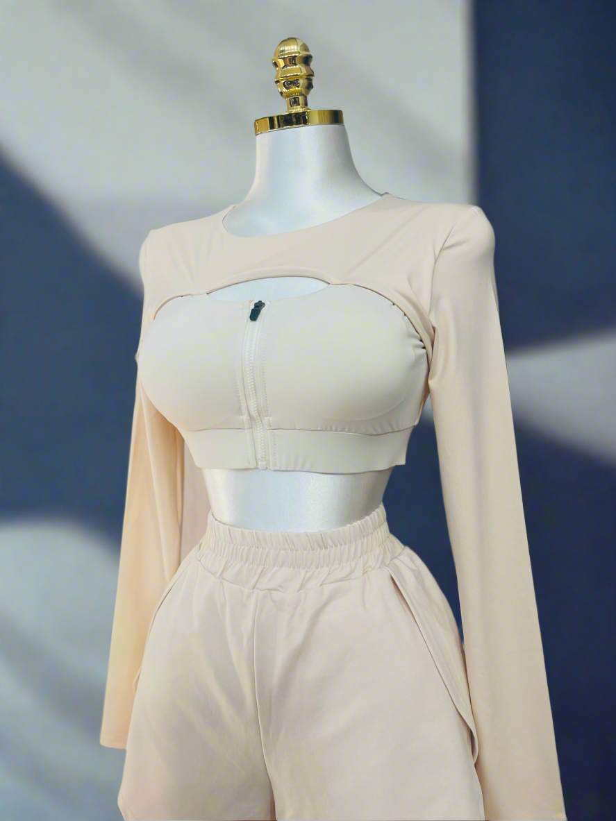 Beige Activewear (two piece set)