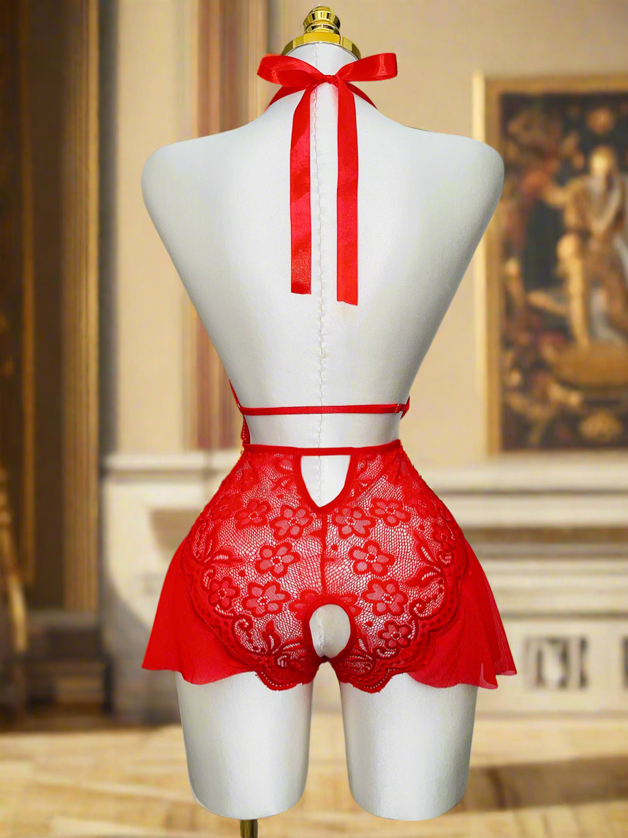 Red One Piece Lingerie